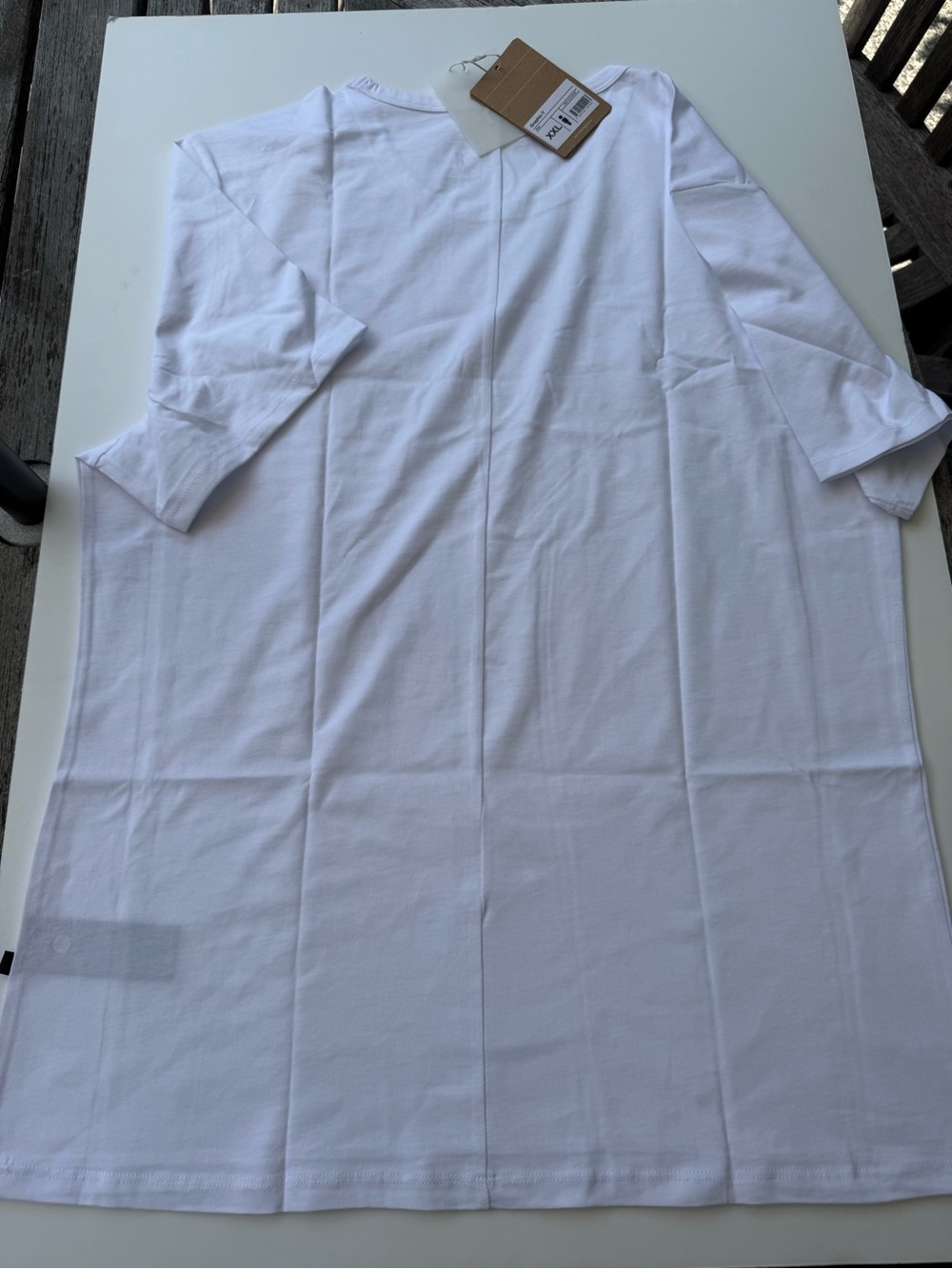 On Running White Graphic T-Shirt with Black Logo Mens XXL - Picture 4 of 5